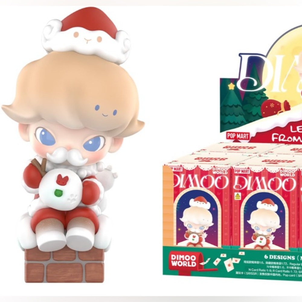 POP MART Dimoo Letters from Snowman Collectible Toy / confirmed Making Snowman